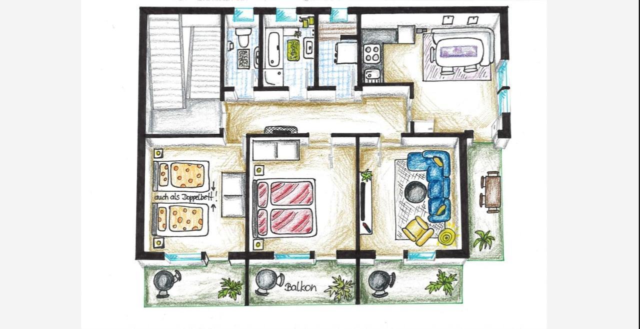 Angerpartments-Sonnige Grosse Wohnung Mit Balkon Und Kostenlosen Parkplatz デーブリアッハ エクステリア 写真